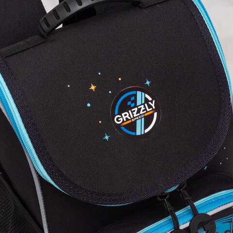 Ранец GRIZZLY анатомическая спинка, с мешком для обуви, для мальчиков, «MOONLIGHT RACE», 33×25х13 см
