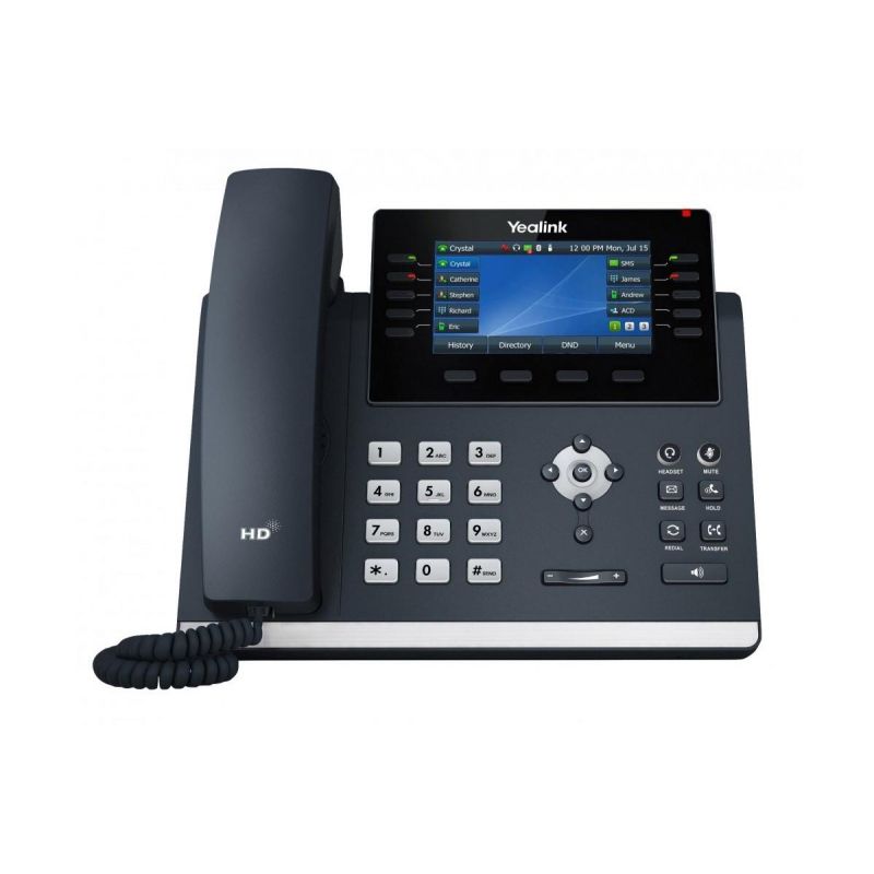 Ip-телефон Yealink SIP-T46U,2 порта USB, 16 аккаунтов, BLF, PoE, GigE, без БП