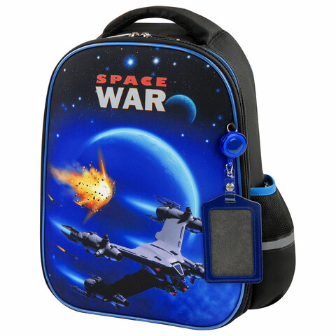 Ранец ЮНЛАНДИЯ LIGHT, 2 отделения, «Space war», 38×29х16 см