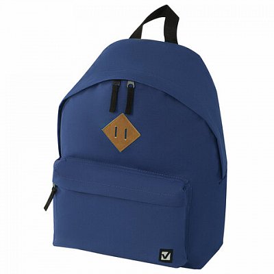 Рюкзак BRAUBERG B-HB1623 для старшеклассников/студентов/молодежи, сити-формат, «Один тон Синий», 41?32?14 см