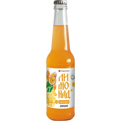Лимонад домашний Роданика с соком манго-маракуйя, газ стекло 0.33л