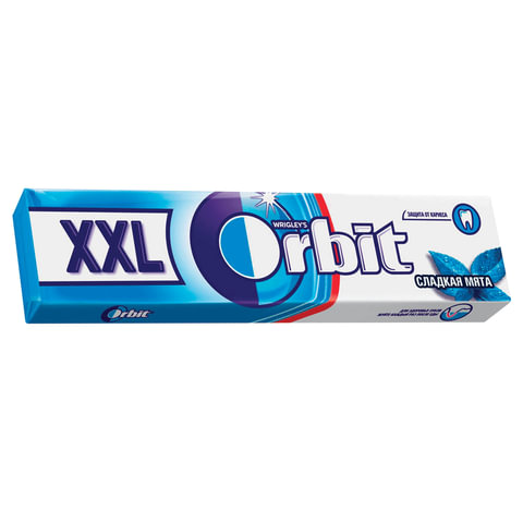 превью Жевательная резинка ORBIT (Орбит) XXL «Сладкая мята», 15 подушечек, 20.4 г