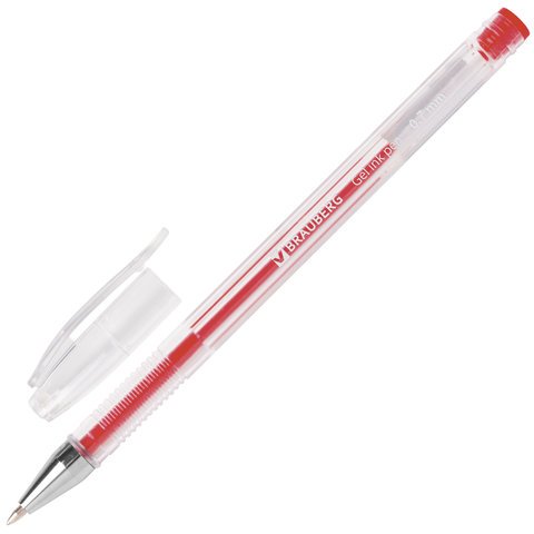 Ручки гелевые BRAUBERG SGP003/6, набор 6 шт., 0.7 мм (синяя, черная, красная, зеленая, желтая, фиолетовая)