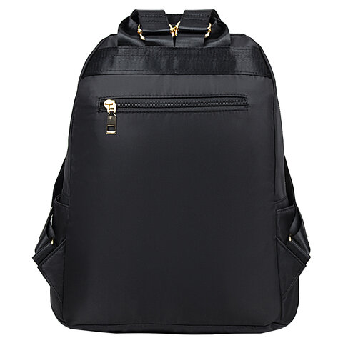Рюкзак BRAUBERG PODIUM женский, 2 отделения, нейлон, черный, 35×29х15 см