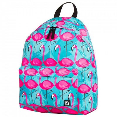 Рюкзак BRAUBERG, универсальный, сити-формат, «Фламинго», 20 литров, 41×32х14 см