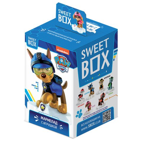 Жевательный мармелад с игрушкой Sweet Box (СВИТБОКС) «ЩЕНЯЧИЙ ПАТРУЛЬ», 10 г