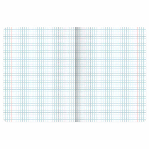 Тетрадь А5, 48 л., BRAUBERG, скоба, клетка, SoftTouch, «NoteBookMono», (микс в спайке)