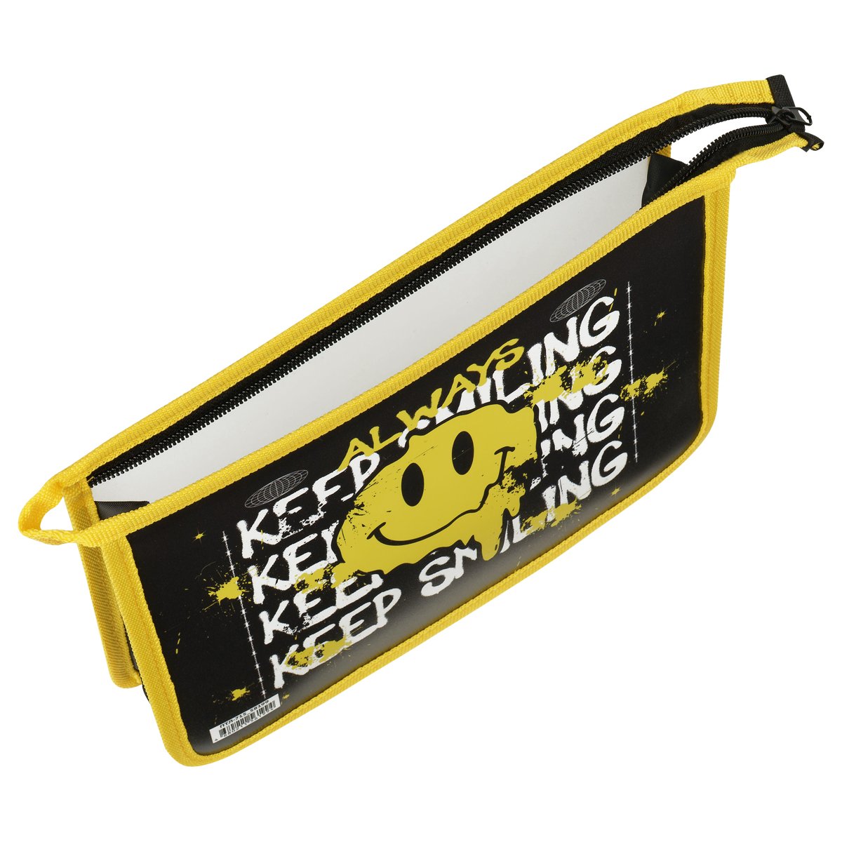 Папка для тетрадей 1 отделение, А5, ArtSpace «Keep Smiling», пластик, на молнии