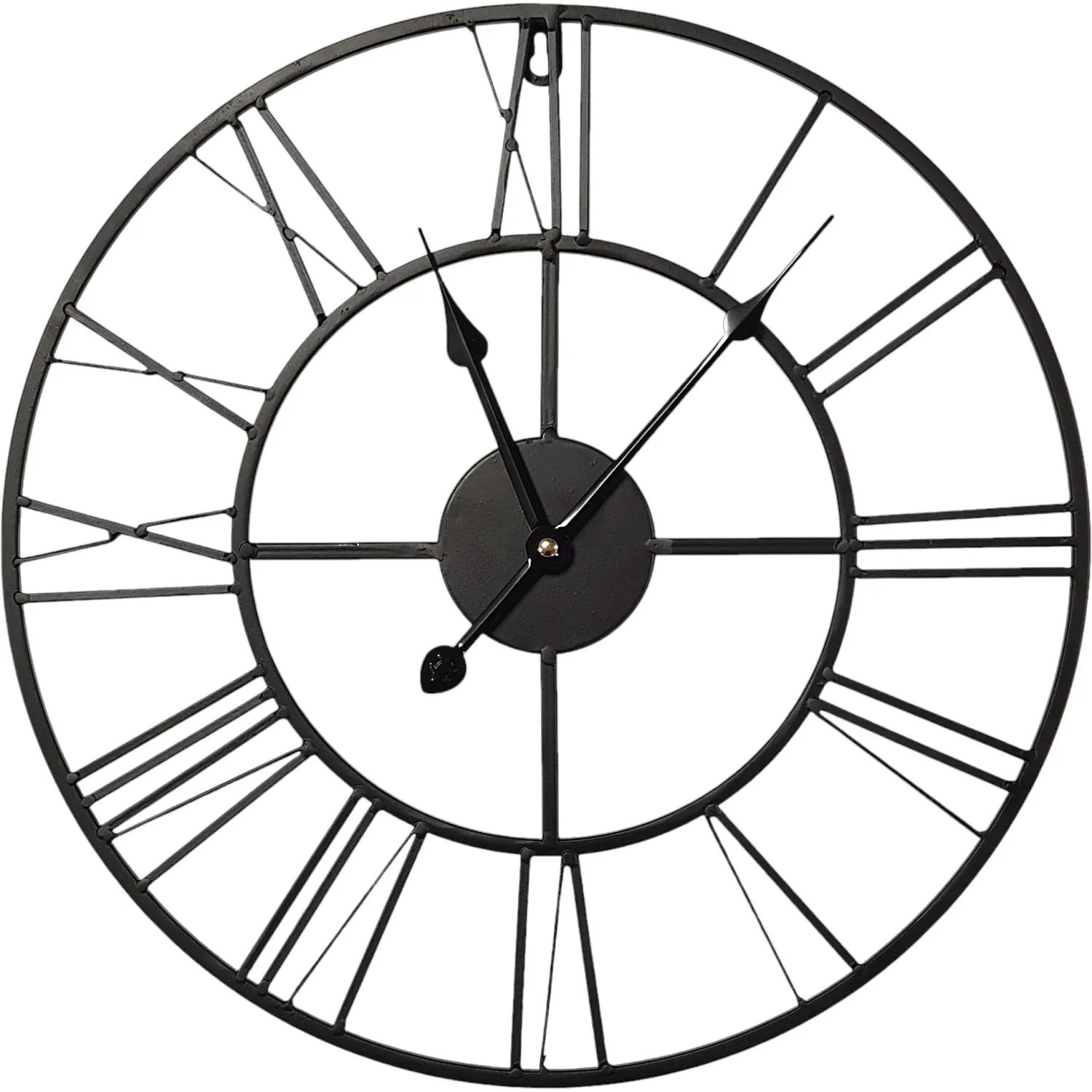 превью Часы настенные Black Metal Clock (40x40 см)