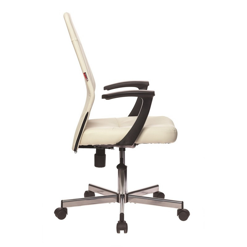 Кресло офисное Easy Chair 224 DSL PPU бежевое/черное (искусственная кожа/пластик/металл)