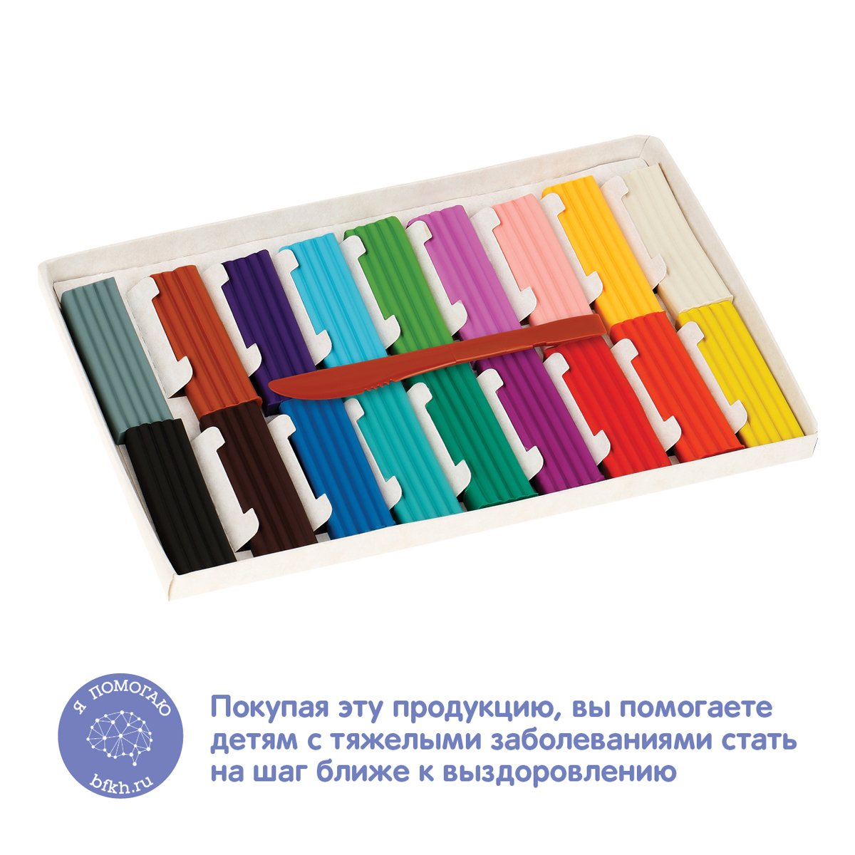 Пластилин Мульти-Пульти «Енот в сказке», 18 цветов, 216гр, со стеком, картон