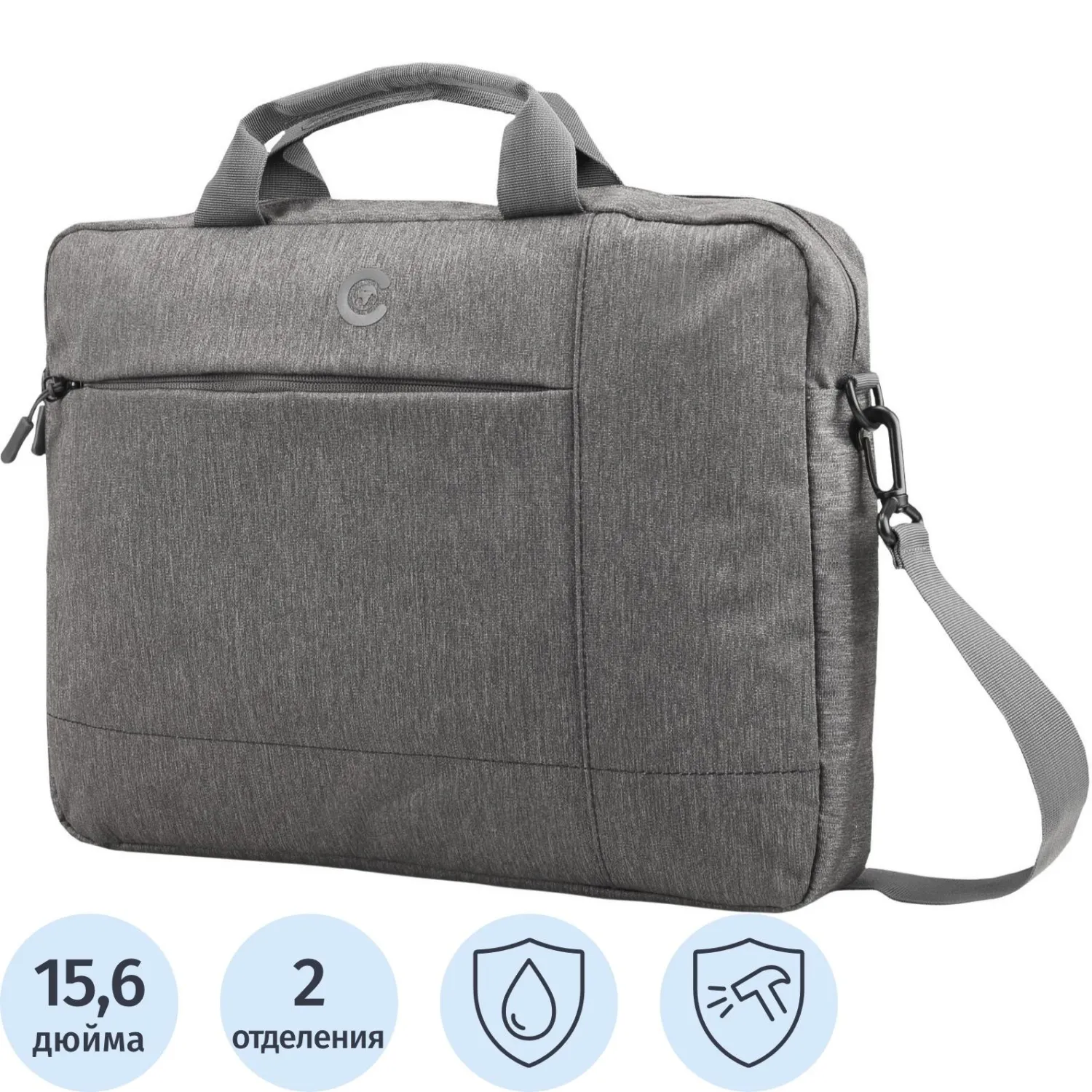 Сумка для ноутбука 15.6" Continent CC-211 серая (CC-211 Grey)