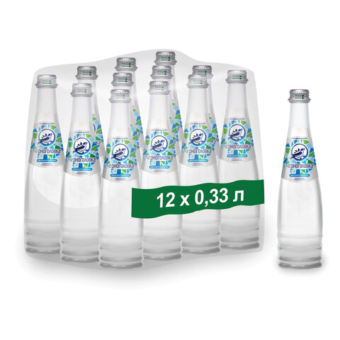 Вода негазированная минеральная «ЧЕРНОГОЛОВСКАЯ», 0.33 л, стеклянная бутылка