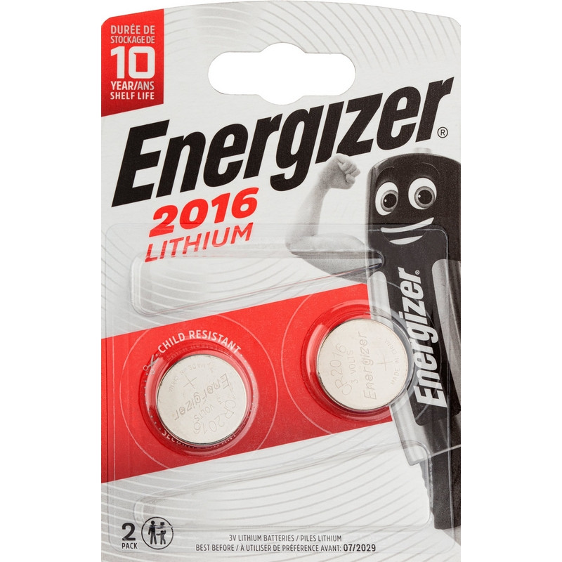 Батарейки Energizer Lithium CR2016 (2 штуки в упаковке) арт. 1044419 ...