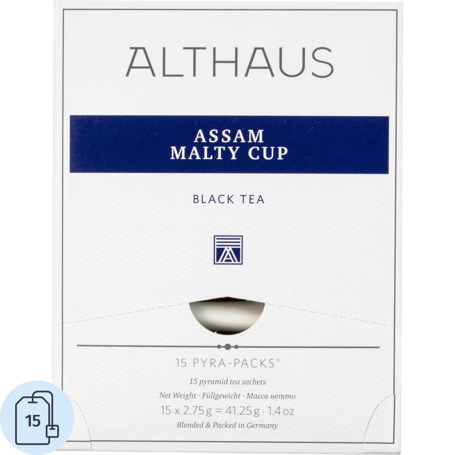 Чай чёрный Althaus Pyra Pack Assam Malty Cup 15 пирамидок