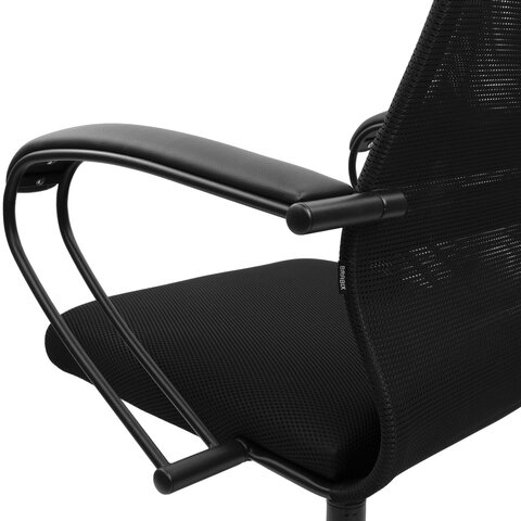 Кресло офисное BRABIX PREMIUM «Ultimate EX-800» пластик, плотная двойная сетка Х2, черное