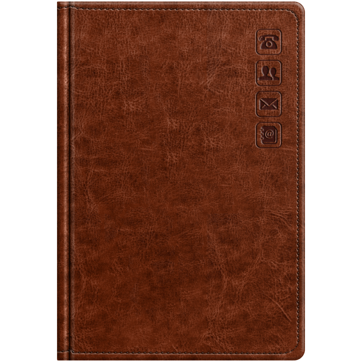 превью Телефонная книга А5, 80л., кожзам, BG «Nebraska. Brown», с вырубкой