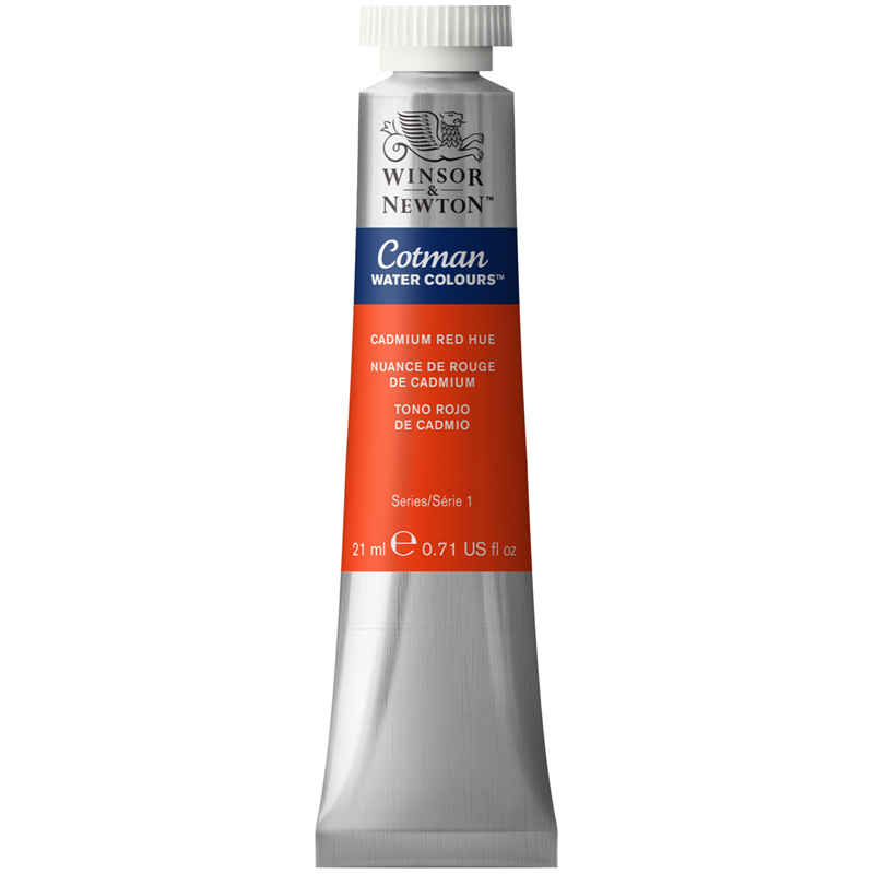 превью Акварель художественная Winsor&Newton «Cotman», 21мл, туба, красный кадмий