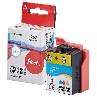 Картридж струйный Sakura C13T26704010 267 Colour пиг. цв. для Epson WF-100W