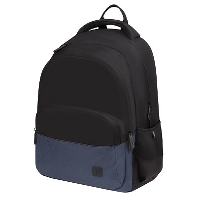 Рюкзак Berlingo U3 «Black-grey» 41×29.5×13см, 2 отделения, 4 кармана, эргономичная спинка