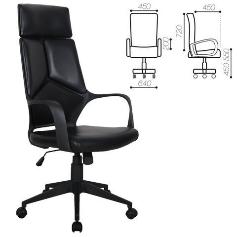 Кресло офисное BRABIX PREMIUM «Prime EX-515», экокожа, черное