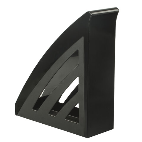 Лоток вертикальный для бумаг BRAUBERG «Office style», 245×90×285 мм, черный, 237278