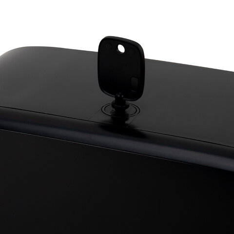 Диспенсер для полотенец LAIMA PROFESSIONAL PREMIUM BLACK (Система H3), V-сложения, черный, ABS-пластик