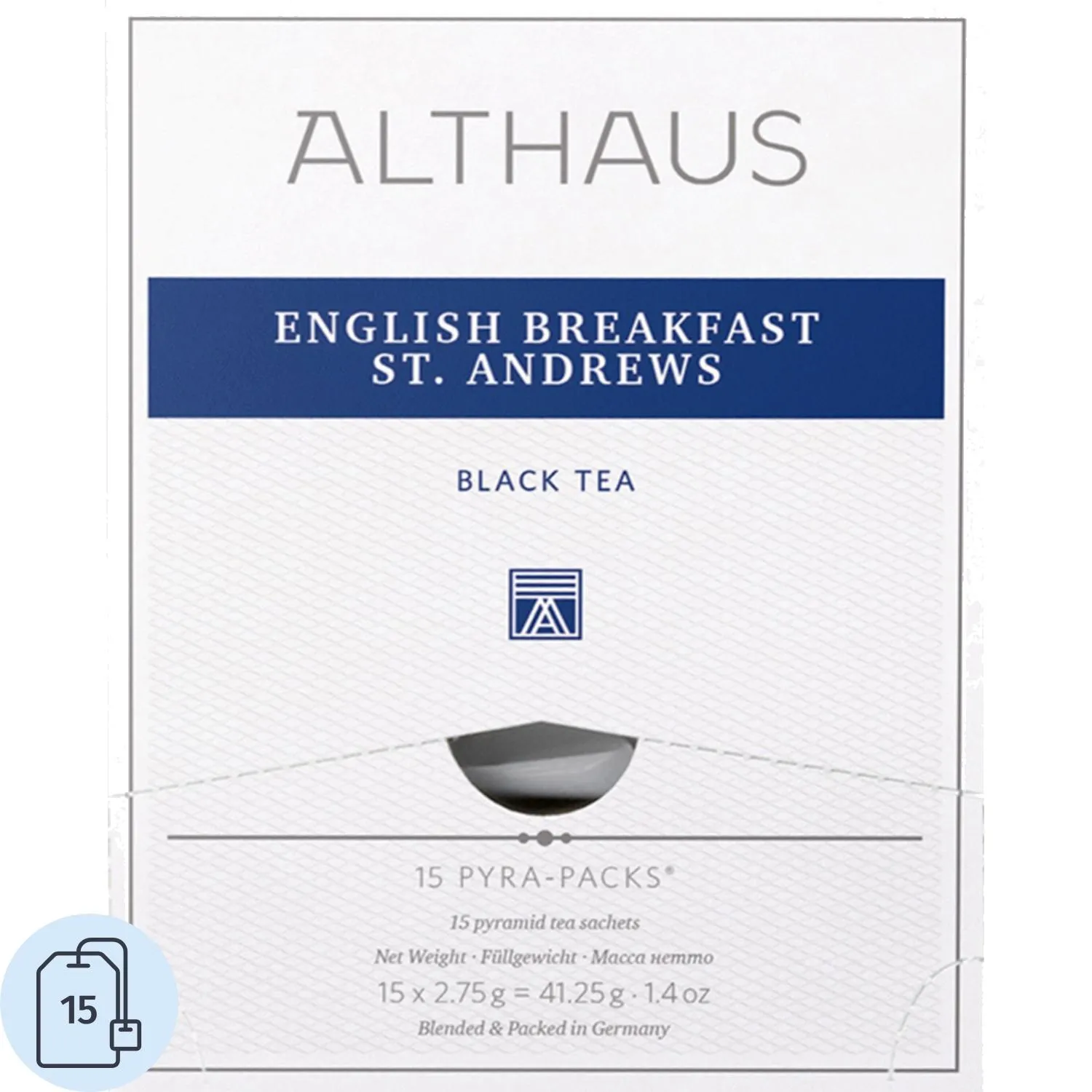 Чай чёрный Althaus English Breakfast St. Andrews 15 пирамидок