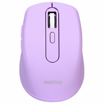 Мышь беспроводная бесшумная SMARTBUY 611AG-V, USB, 4 кнопки + 1 колесо, оптическая, лиловая, 02033