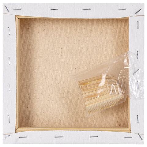 Холст 3D на подрамнике BRAUBERG ART CLASSIC 20×20см, 440г/м, грунт, 100% хлопок мелкое зерно