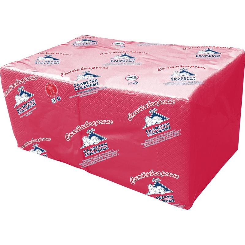 превью Салфетки Profi Pack 2 сл. 24×24 красные 250 шт./уп. 