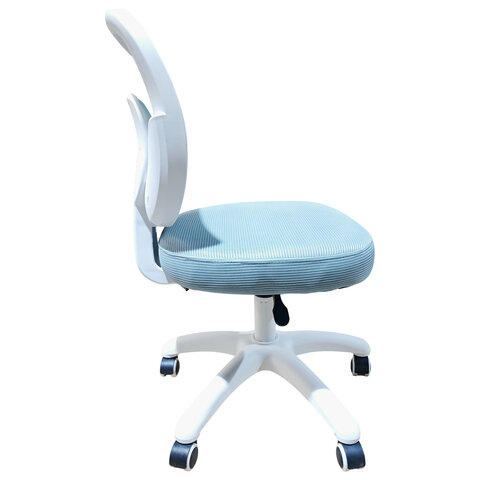 Кресло детское BRABIX KIDS «MG-230», без подлокотников, сетка/ткань TW, голубое