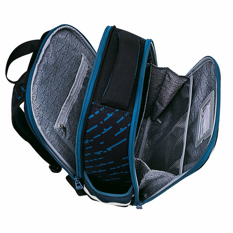 Ранец BRAUBERG FIT, 2 отделения, «Super car», 38×27х14 см