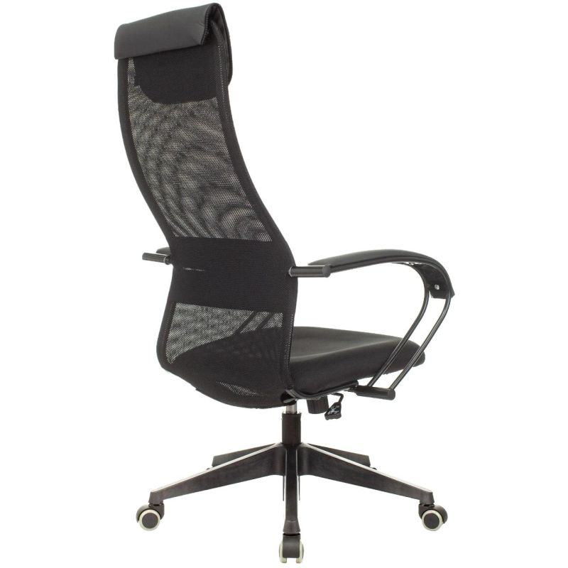 Кресло VB_EChair-655 LT TTW сетка/ткань черный, пластик