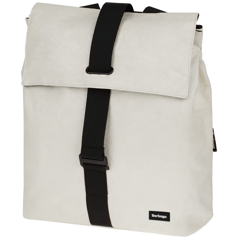 превью Рюкзак Berlingo Trends «Eco white» 36×28.5×13см, 1 отделение, тайвек