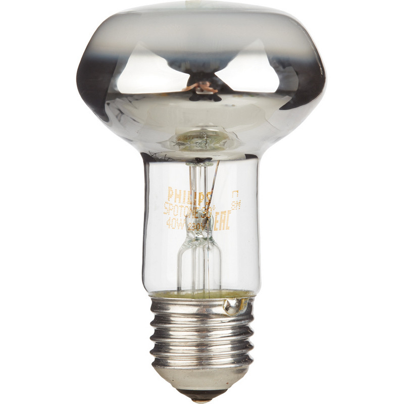 Лампа накаливания Philips, рефлекторная (зеркальная) R63, 40Вт, цоколь E27
