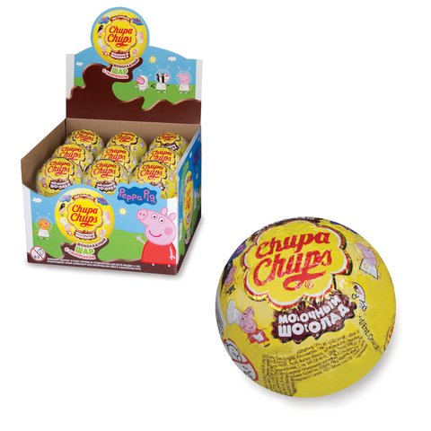 превью Шоколадный шар CHUPA CHUPS (Чупа-Чупс) с игрушкой в ассортименте, 20 г
