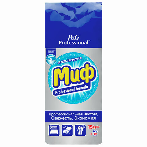 превью Стиральный порошок Миф Профессионал Expert для белого белья (нейтральная отдушка, 15 кг)