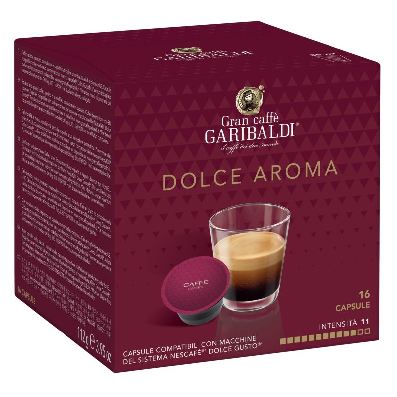 превью Кофе в капсулах Garibaldi Dolce Aroma (DG), 16шт/уп