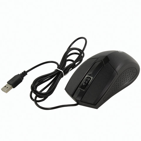 Мышь проводная DEFENDER Optimum MB-270, USB, 2 кнопки + 1 колесо-кнопка, оптическая, черная