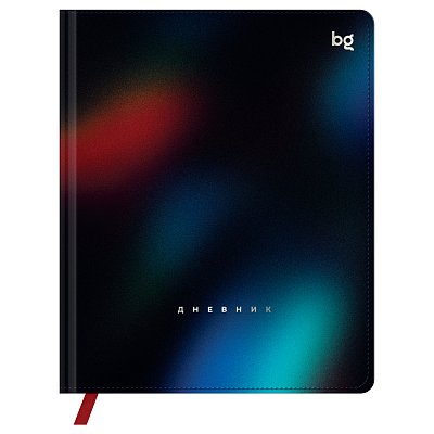 Дневник 1-11 кл. 48л. (твердый) BG «Gradient. Black», иск. кожа, печать, тиснение фольгой, ляссе