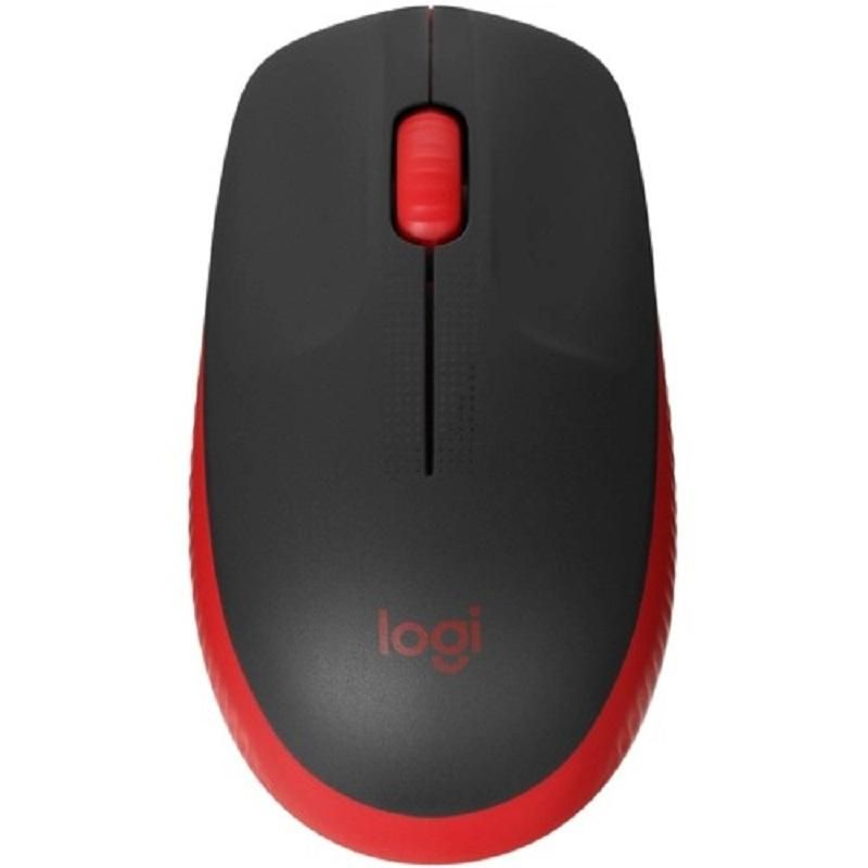 Мышь компьютерная Logitech M190, опт, беспров, USB, крас/чер