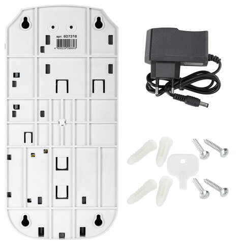 Диспенсер для жидкого мыла LAIMA CLASSIC, НАЛИВНОЙ, СЕНСОРНЫЙ, 1 л, с блоком питания, белый