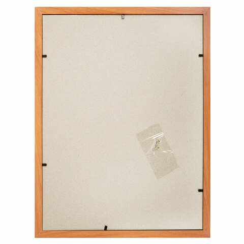 Рамка 30×40 см небьющаяся, КОМПЛЕКТ 2 шт., багет 17 мм, МДФ под дерево, STAFF «Carven», цвет светлое дерево