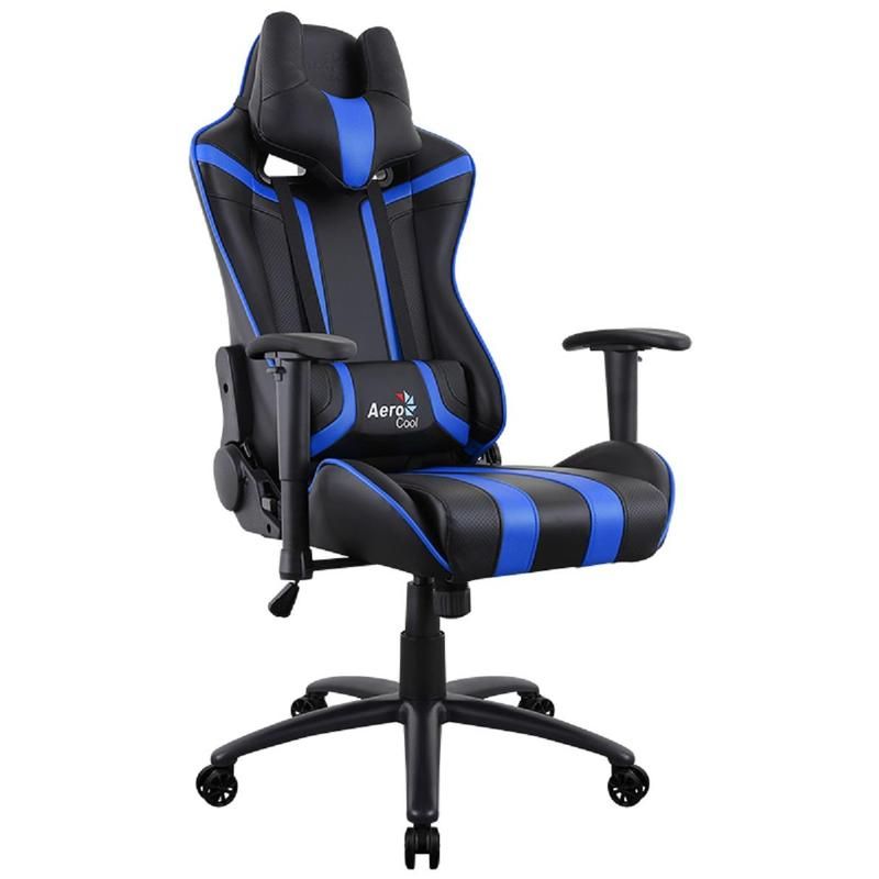 превью Кресло игровое Aerocool AC120 Air-BB синее/черное (искусственная кожа, металл)