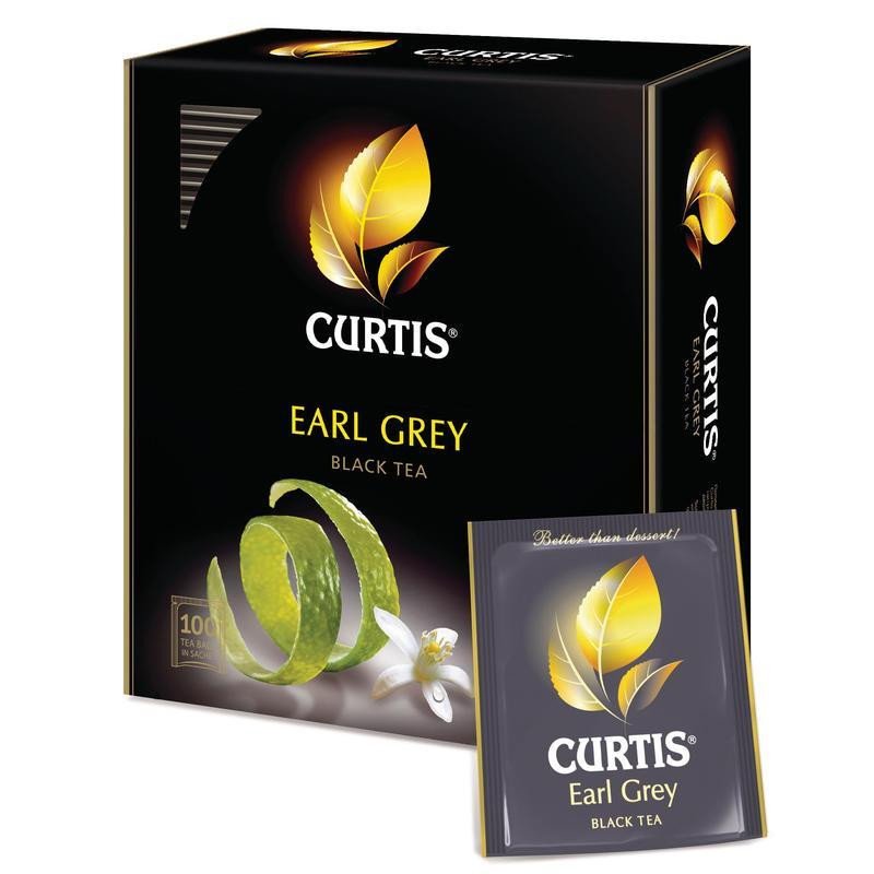 Чай Curtis Earl Grey черн. с бергамотом 100 пак/уп арт. 21402 - купить ...