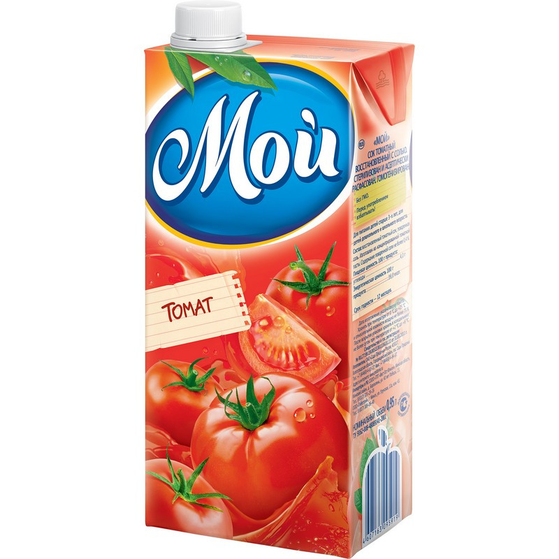 превью Сок Мой томатный с солью и мякотью 0.95 л