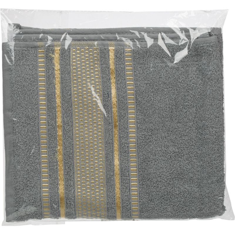 Полотенце Сатурн махровое 70×135 см 400 гр/м2, серый