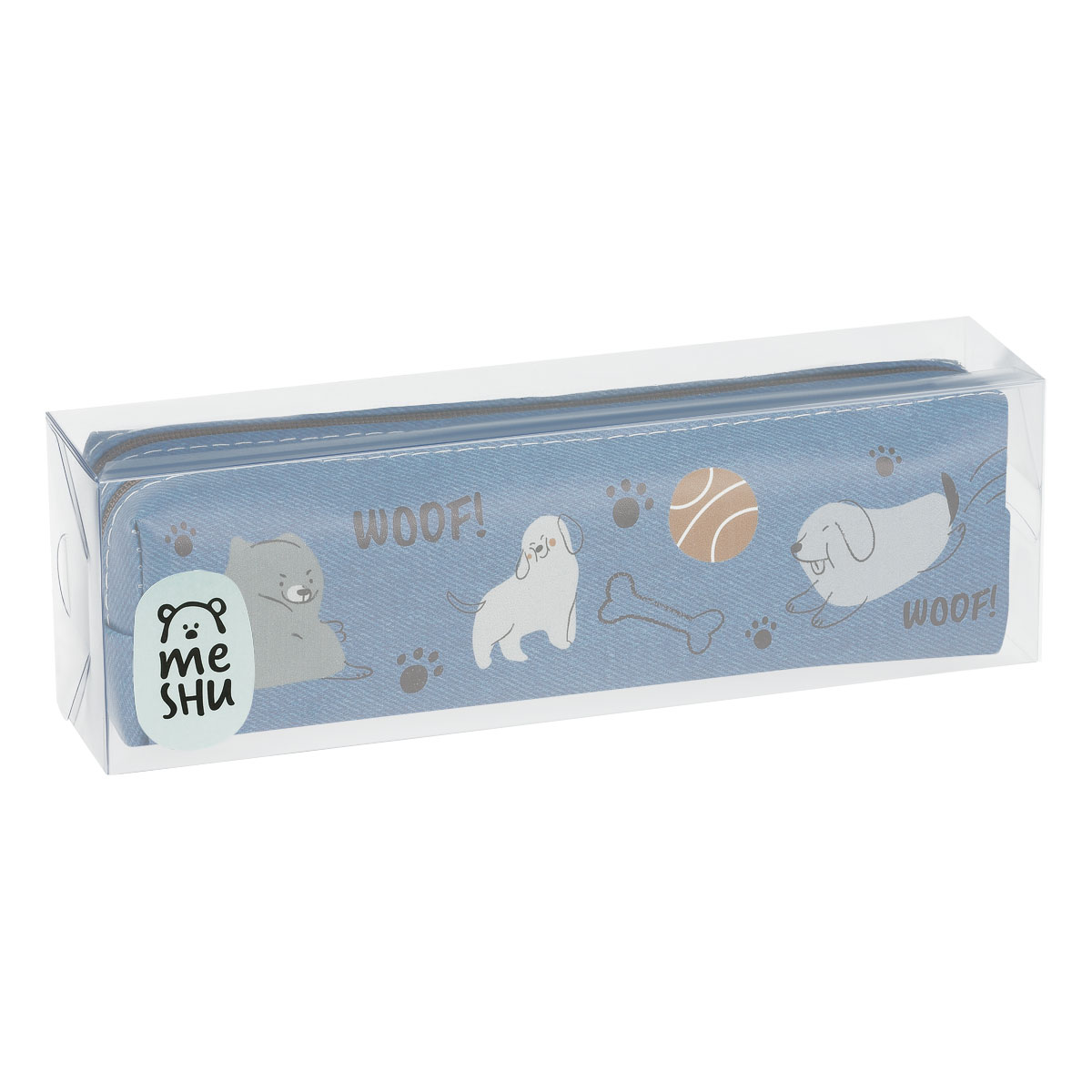 Пенал мягкий 200×55×40 MESHU «Woof», искусственная кожа