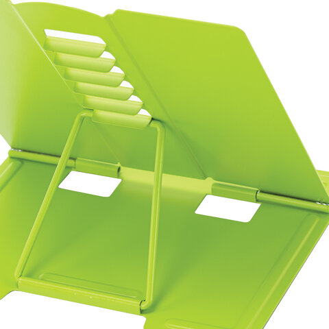 Подставка для книг и учебников BRAUBERG KIDS mini «Авокадо» с таблицей умножения, регулируемый угол наклона, металлическая